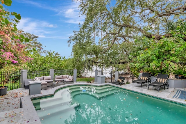 6220 Bayshore Blvd, Tampa, FL 33611 - view of pool with a patio area and outdoor lounge area
