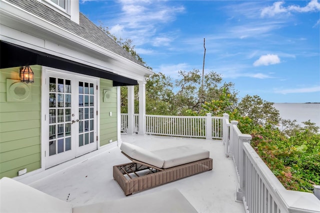 6220 Bayshore Blvd, Tampa, FL 33611 - view of patio featuring french doors