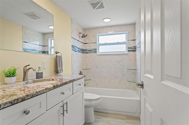 7401 Islander Ln, Hudson, FL 34667 - full bathroom with vanity and shower / bath combination