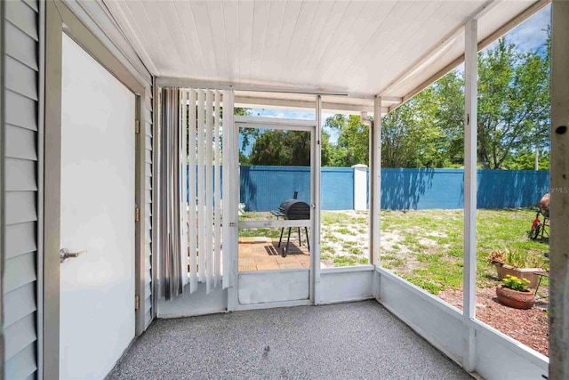 3350 Fox Hunt Dr, Palm Harbor, FL 34683 - unfurnished sunroom with plenty of natural light