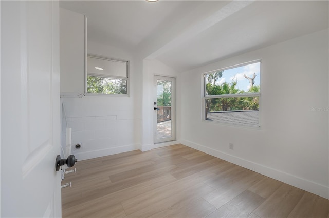 6108 Oak Ridge Ave, New Port Richey, FL 34653 - empty room with baseboards and light wood-type flooring