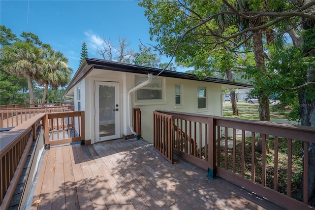 6108 Oak Ridge Ave, New Port Richey, FL 34653 - view of wooden deck