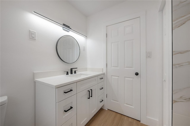 6108 Oak Ridge Ave, New Port Richey, FL 34653 - bathroom with vanity and wood finished floors