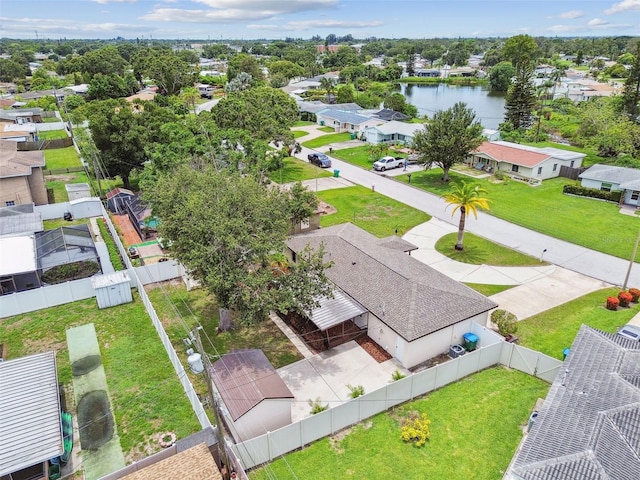 5934 51st Ave N, Kenneth City, FL 33709 - aerial perspective of suburban area featuring a nearby body of water