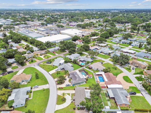 5934 51st Ave N, Kenneth City, FL 33709 - aerial overview of property's location with nearby suburban area and a pool area