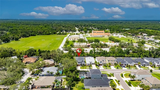 10399 Boyette Brook St, Riverview, FL 33569 - aerial view of residential area with a forest