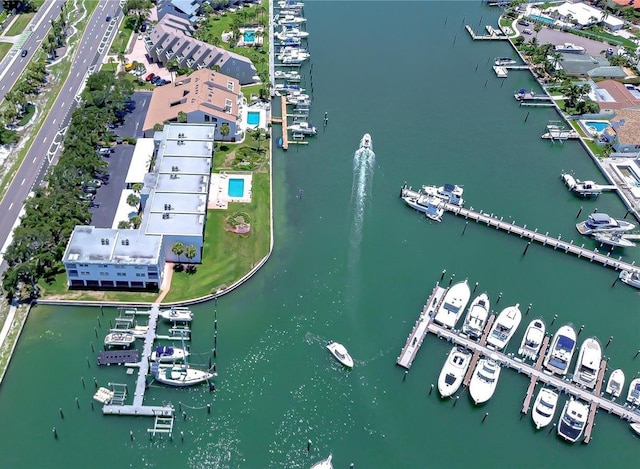 340 Pinellas Bayway S Unit 304, Saint Petersburg, FL 33715 - drone / aerial view of numerous boat docks