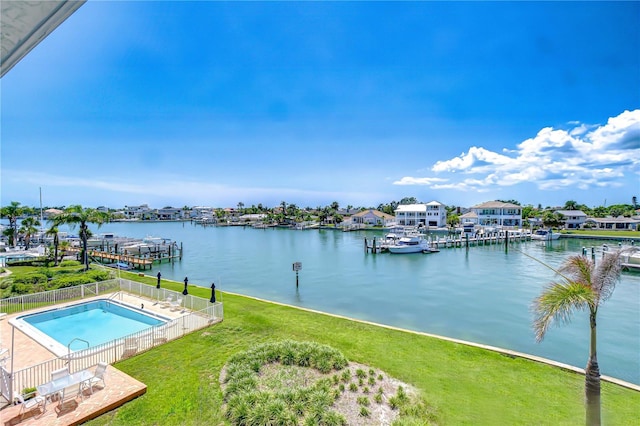 340 Pinellas Bayway S Unit 304, Saint Petersburg, FL 33715 - water view featuring a dock