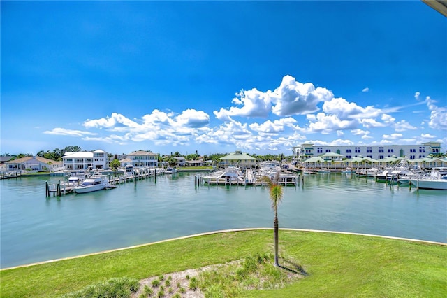 340 Pinellas Bayway S Unit 304, Saint Petersburg, FL 33715 - water view featuring a boat dock and a marina