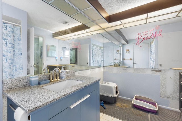 7018 Arbor View Ln, New Port Richey, FL 34653 - bathroom with vanity and tile patterned flooring