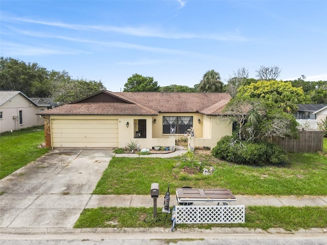 7018 Arbor View Ln, New Port Richey, FL 34653 - single story home featuring a garage, driveway, and stucco siding