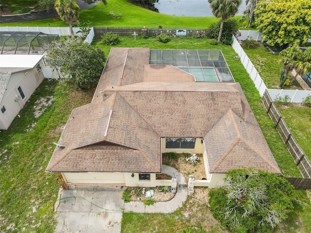 7018 Arbor View Ln, New Port Richey, FL 34653 - view from above of property featuring a large body of water
