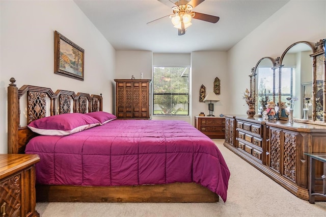 12251 Duckett Ct, Spring Hill, FL 34610 - carpeted bedroom featuring a ceiling fan