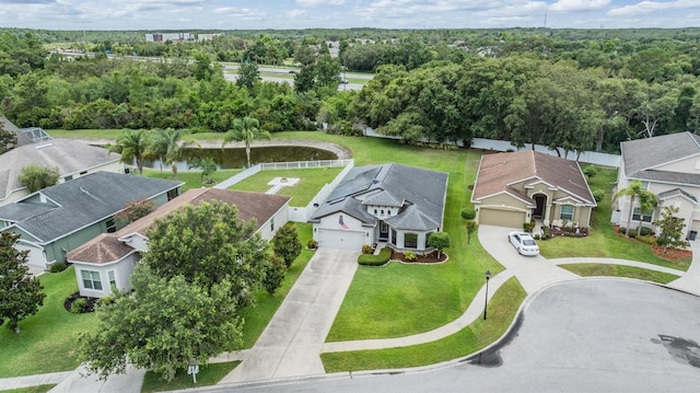 12251 Duckett Ct, Spring Hill, FL 34610 - aerial perspective of suburban area with a large body of water