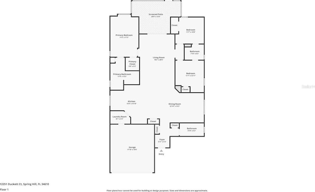 12251 Duckett Ct, Spring Hill, FL 34610 - view of room layout