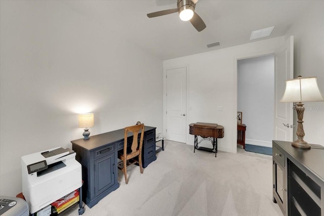 10450 Highland Park Pl, Palmetto, FL 34221 - office featuring light colored carpet and ceiling fan
