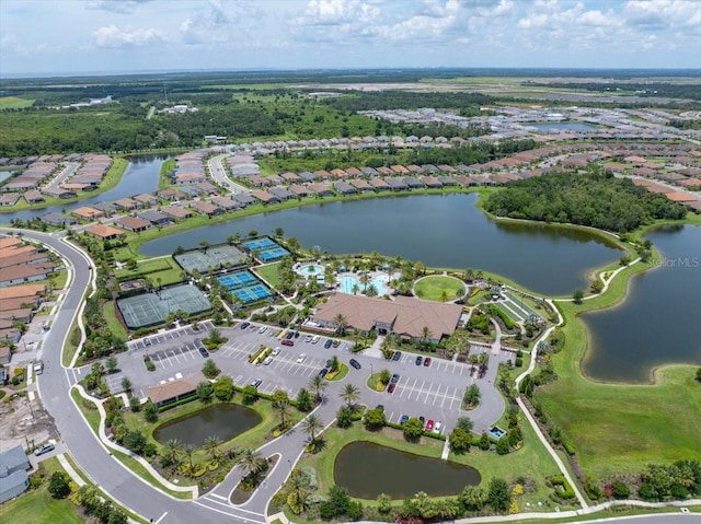 10450 Highland Park Pl, Palmetto, FL 34221 - aerial overview of property's location featuring a nearby body of water and nearby suburban area