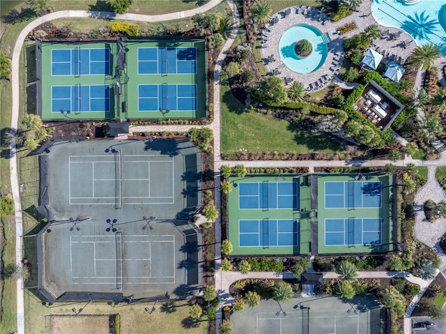 10450 Highland Park Pl, Palmetto, FL 34221 - aerial overview of property's location with a pool
