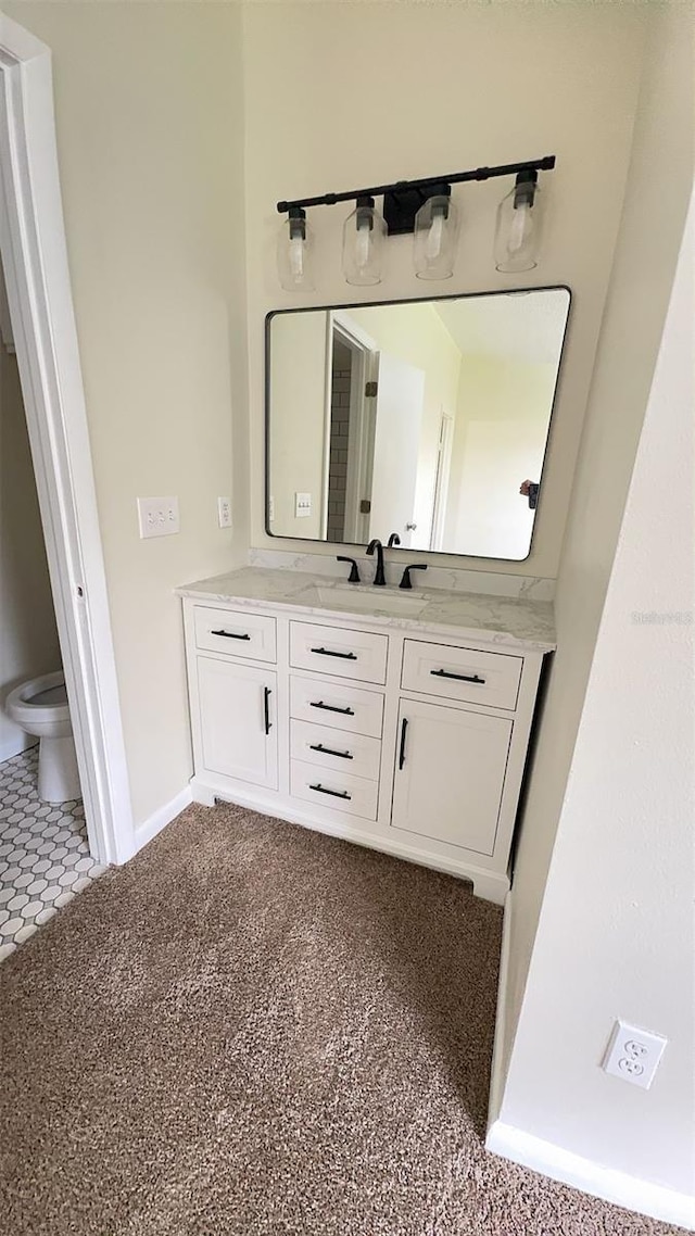4003 Oak Limb Ct, Tampa, FL 33614 - bathroom with vanity and carpet flooring