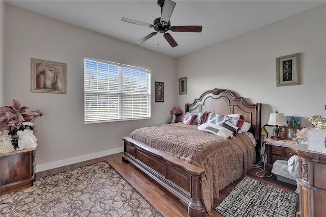 13102 Done Groven Dr, Dover, FL 33527 - bedroom with wood finished floors and a ceiling fan