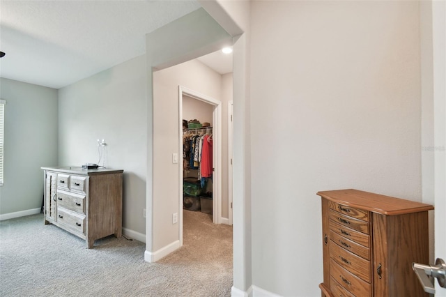 10282 Echo Dock Loop, San Antonio, FL 33576 - bedroom featuring light carpet and a walk in closet