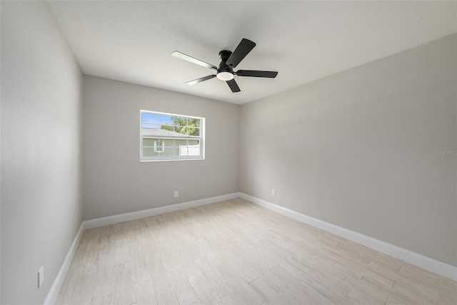 2905 Forest Cir, Seffner, FL 33584 - unfurnished room with ceiling fan and light wood-style flooring