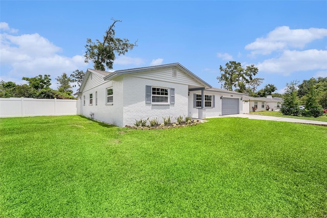 2905 Forest Cir, Seffner, FL 33584 - ranch-style home with a garage, driveway, and brick siding