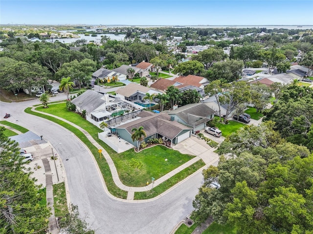 852 Crystal Dr, Palm Harbor, FL 34683 - aerial perspective of suburban area featuring a nearby body of water