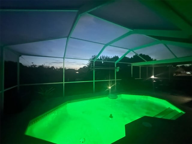 9702 Mary Robin Dr, Riverview, FL 33569 - view of pool featuring glass enclosure