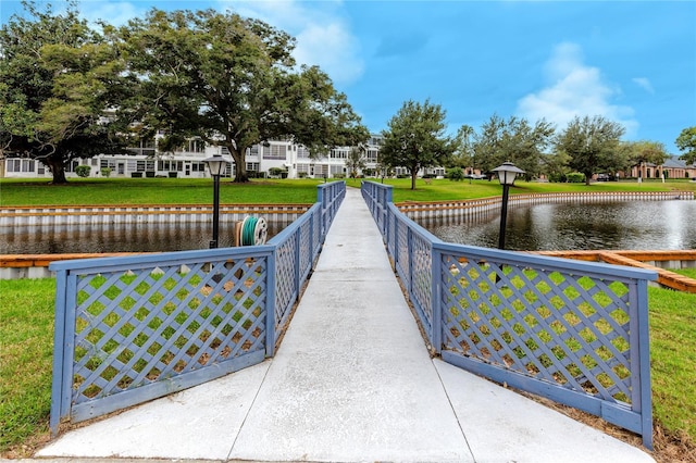 8584 111th St Unit 308, Seminole, FL 33772 - view of property's community featuring a water view and a yard