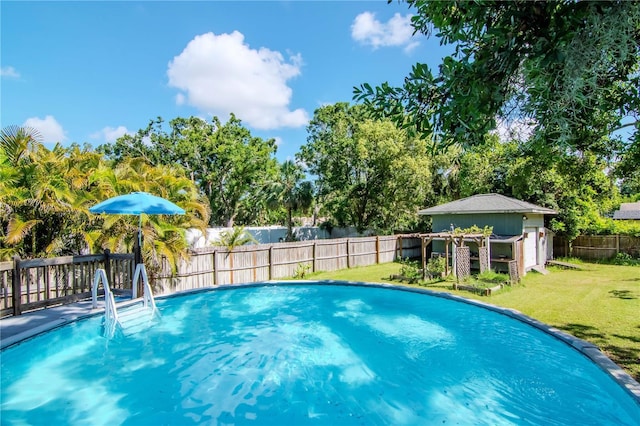 211 Arlington Ave E, Oldsmar, FL 34677 - view of pool with a fenced backyard