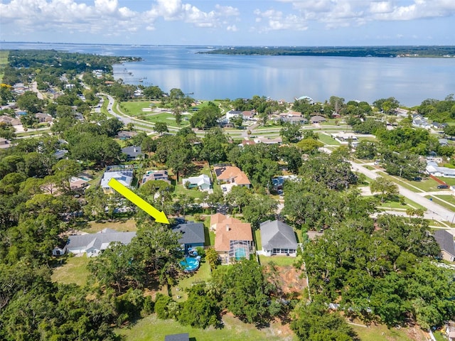 211 Arlington Ave E, Oldsmar, FL 34677 - aerial view of property's location featuring a large body of water and nearby suburban area