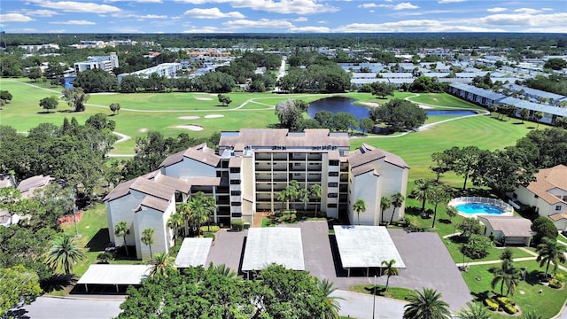 700 Starkey Rd Unit 311, Largo, FL 33771 - drone / aerial view of a golf club and a large body of water