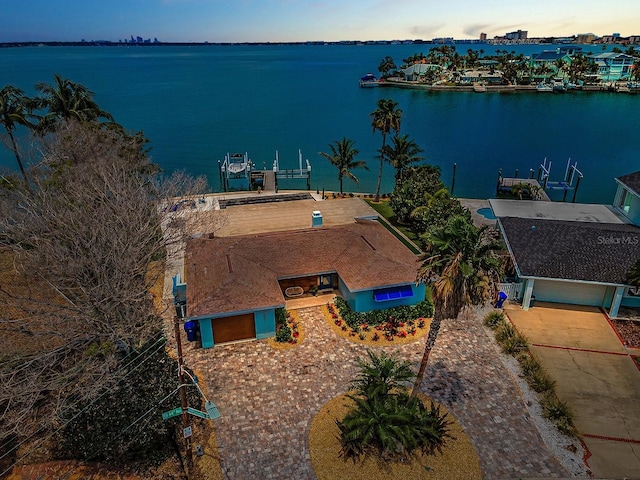 4381 Poinsettia Dr, St Pete Beach, FL 33706 - view from above of property with a large body of water