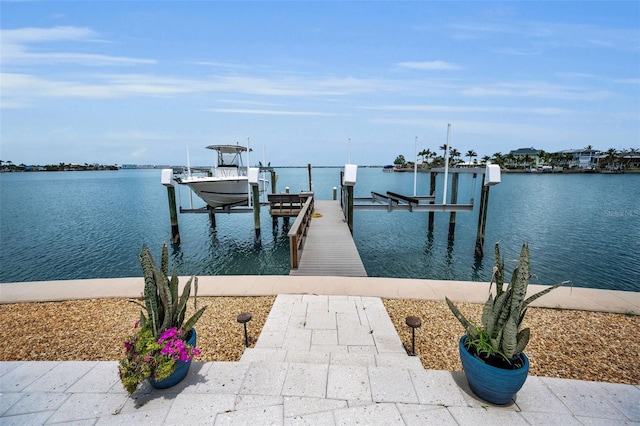 4381 Poinsettia Dr, St Pete Beach, FL 33706 - dock area with boat lift and a water view