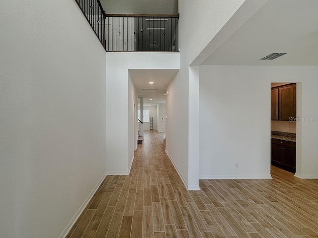 38120 Shale Stone Ct, Zephyrhills, FL 33540 - hallway featuring light wood-type flooring