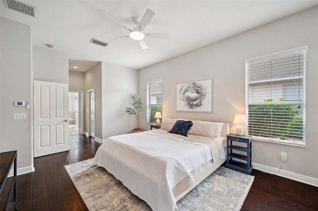 31646 Baymont Loop, Wesley Chapel, FL 33543 - bedroom featuring hardwood / wood-style flooring, ensuite bath, a ceiling fan, recessed lighting, and a closet