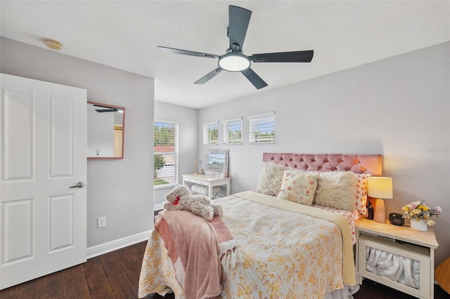 31646 Baymont Loop, Wesley Chapel, FL 33543 - bedroom with hardwood / wood-style floors and a ceiling fan