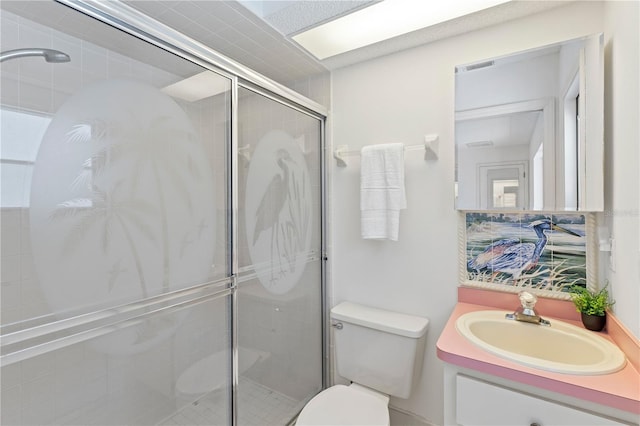 18561 Winding Oaks Blvd, Hudson, FL 34667 - bathroom featuring vanity and a shower stall