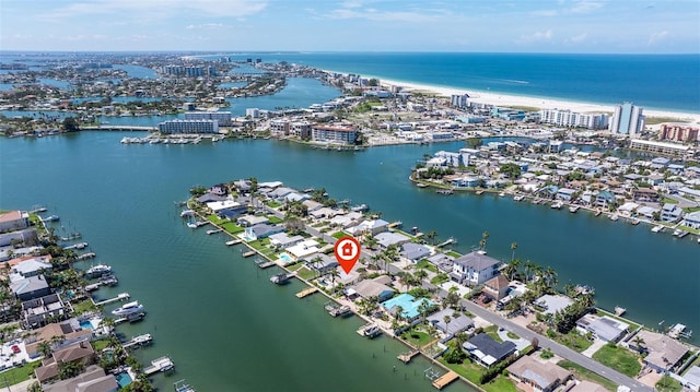 11225 4th St E, Treasure Island, FL 33706 - drone / aerial view of a large body of water