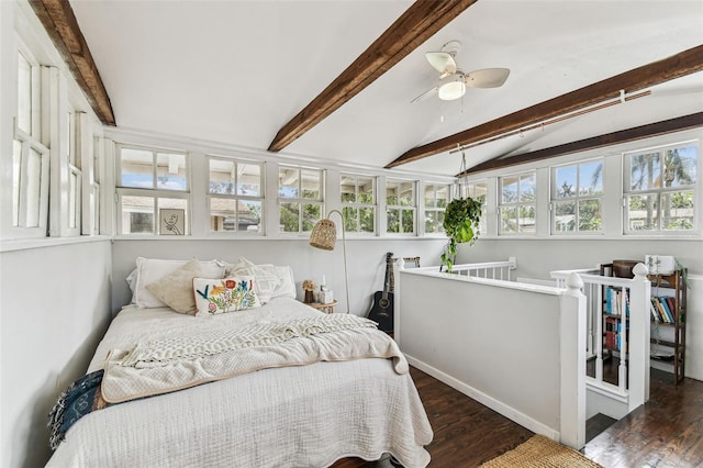 711 S Bungalow Ter, Tampa, FL 33606 - bedroom with wood finished floors and ceiling fan