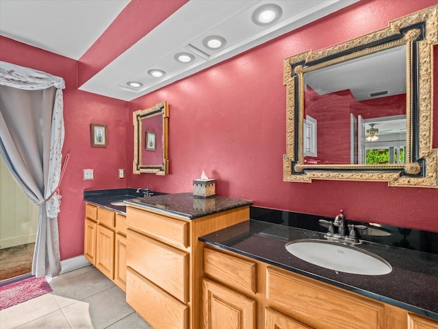 4209 Winding Willow Dr, Tampa, FL 33618 - full bath with vanity and tile patterned flooring