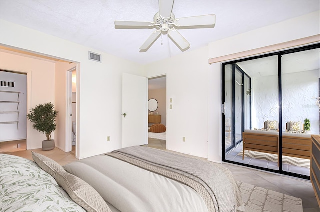 14130 Rosemary Ln Unit 4215, Largo, FL 33774 - bedroom featuring access to outside and a ceiling fan