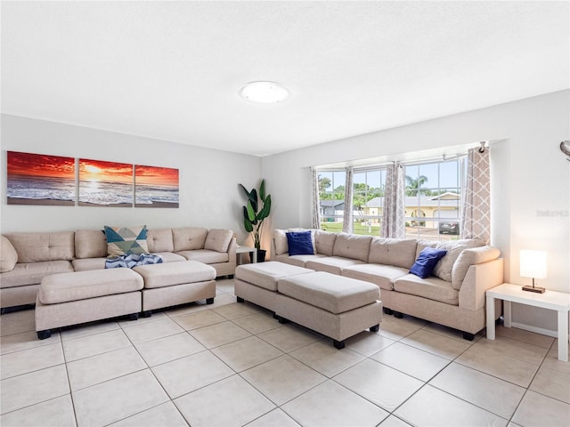 9109 134th Way, Seminole, FL 33776 - living room with light tile patterned floors