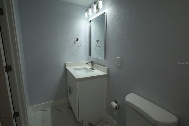 8405 N Willow Ave, Tampa, FL 33604 - bathroom with marble look tiles and vanity