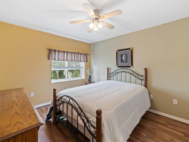 8222 Haven Harbour Way, Bradenton, FL 34212 - bedroom featuring wood finished floors and ceiling fan