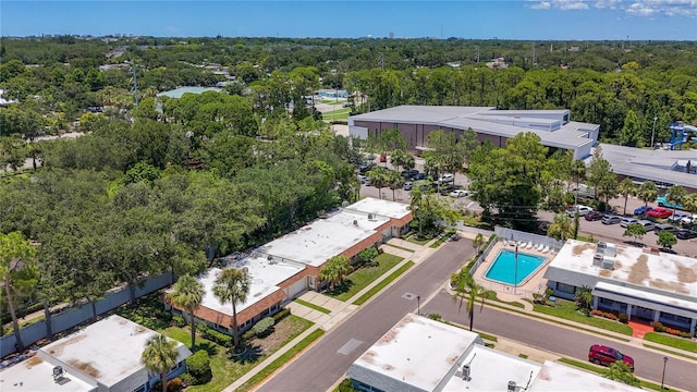 1102 Cara Dr, Largo, FL 33771 - bird's eye view of a pool area