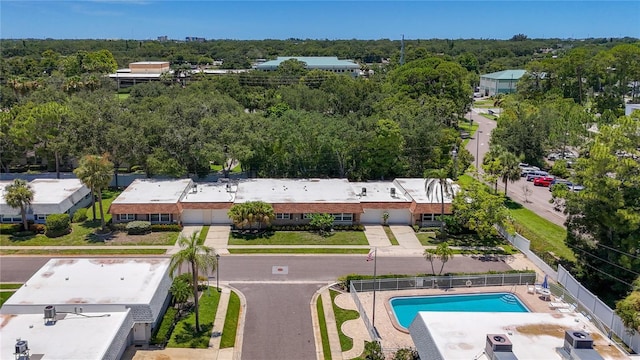 1102 Cara Dr, Largo, FL 33771 - drone / aerial view of a pool area
