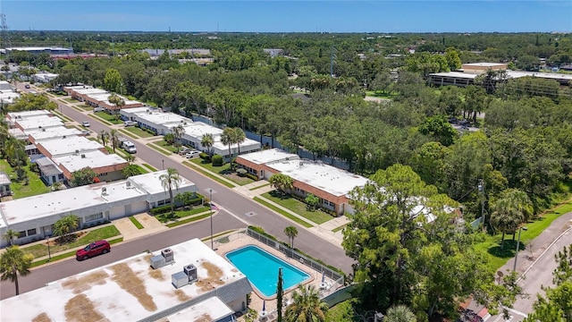 1102 Cara Dr, Largo, FL 33771 - aerial view of a pool