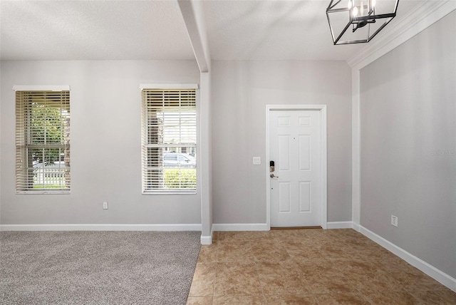 2706 Lantern Hill Ave, Brandon, FL 33511 - foyer with a chandelier and baseboards